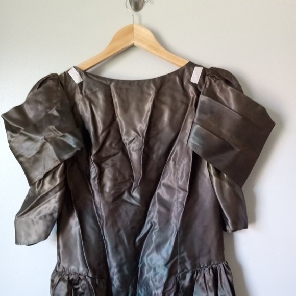 Vintage Copper Brown Long Dress - Picture 2 of 5